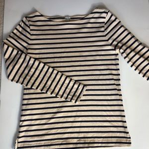 J Crew striped long sleeved top
